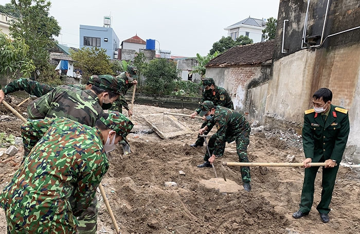 Ban Chỉ huy quân sự huyện Thanh Miện khởi công xây dựng "Nhà đồng đội"